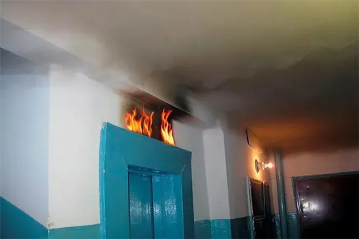 Пожар в лифте