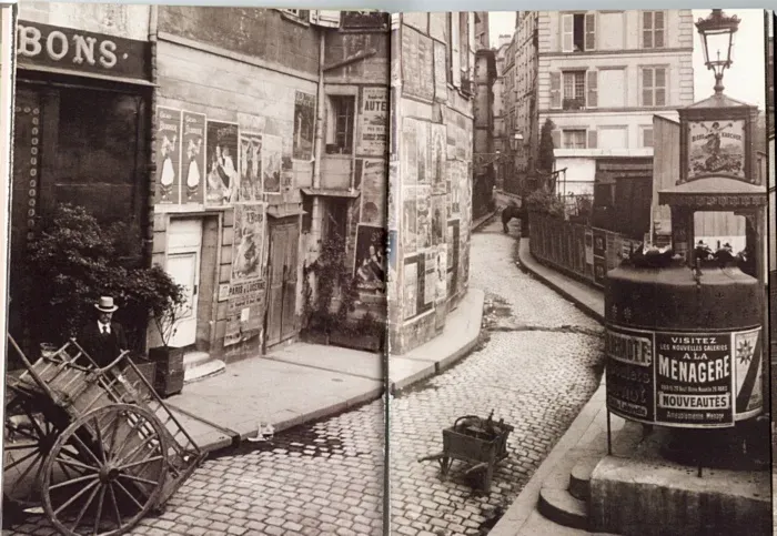 Парижская улица на старой фотографии: внимание — афиши! Источник фото: forum.infrance.su