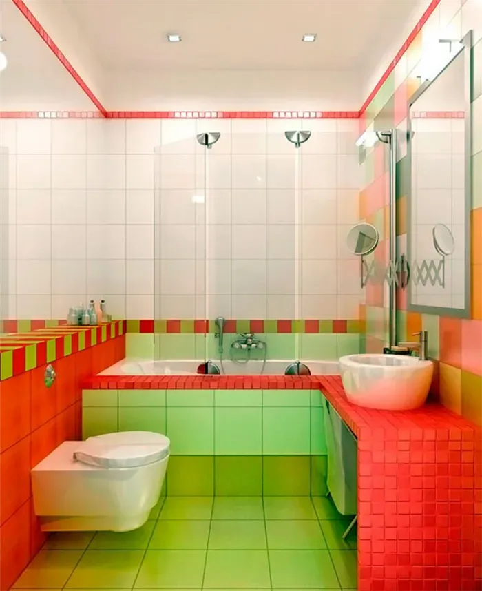 варианты отделки маленькой ванной комнаты