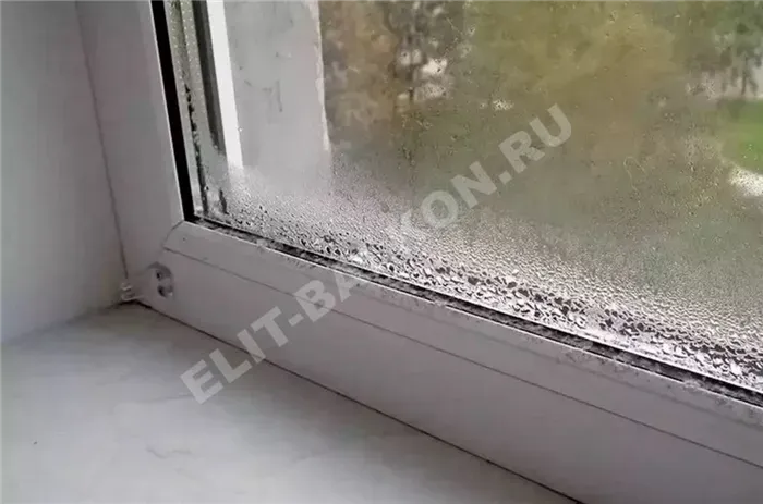kondensat poteyut okna 2 1 - Почему потеют окна. Конденсат