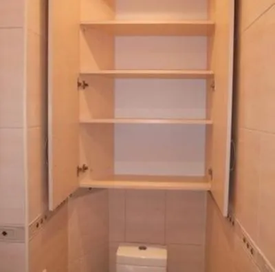 Шкаф в туалет встроенный