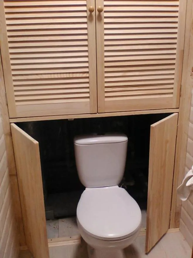 Шкафчик в туалете из гипсокартона своими руками