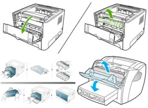 Как вставить картридж в принтер