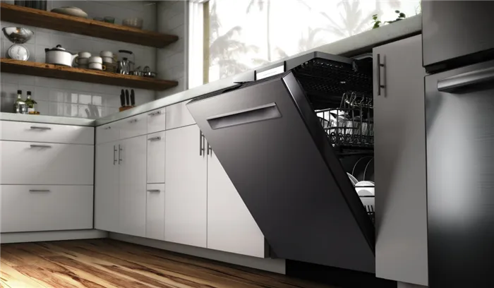 Логотип компании КитчейАид, которая впервые занялась массовым выпуском автоматических посудомоечных машин