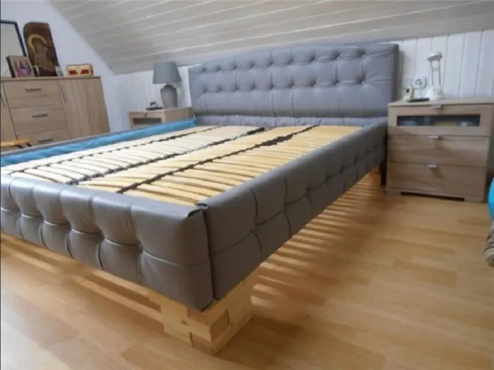 Двуспальная мебель из дерева, собранная своими силами, станет украшением любого интерьера