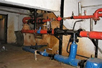 Редукторы давления воды в подвале