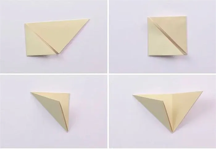 Схема сборки фоторамки-оригами