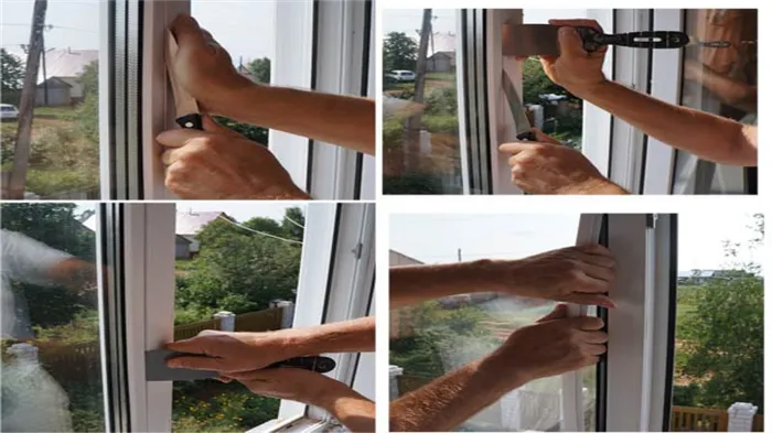 Как снять стекло с пластикового окна