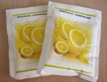 Лимонная кислота и сок цитрусовых