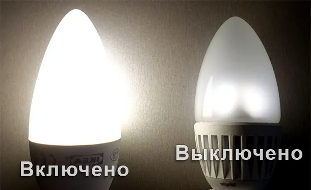 Почему светодиодные лампы светятся после выключения?