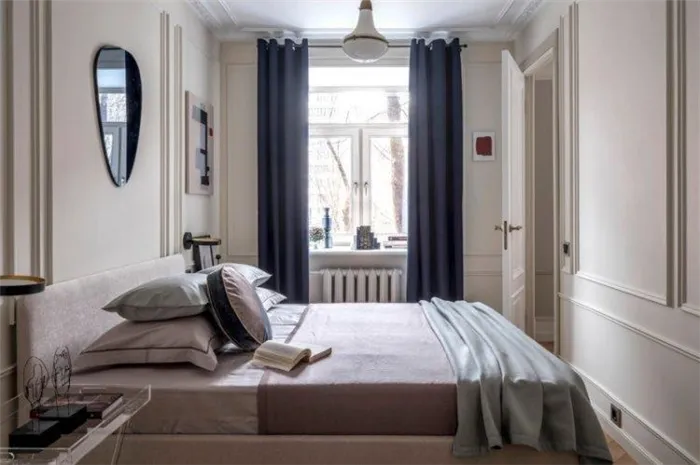 Прямоугольная спальня – дизайн интерьера фото