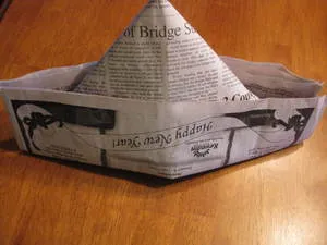 Как сделать пилотку из газеты