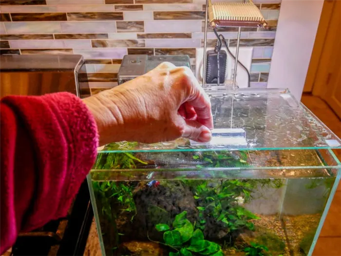 Использование крышки для аквариума позволяет значительно уменьшить испарение воды