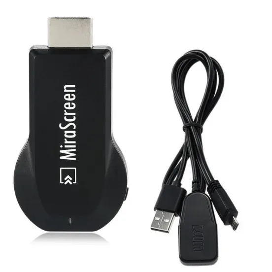 Подключение USB-кабеля к Miracast-адаптеру