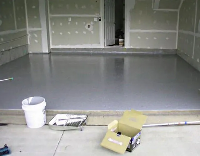 покраска бетонного пола в гараже