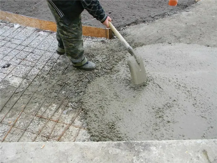 Как красиво залить двор бетоном