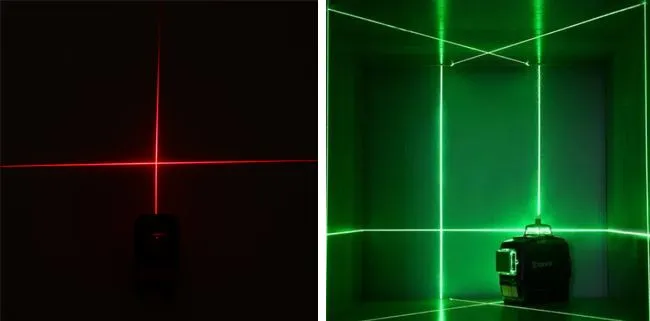 Цвет лазера лучше выбрать зеленый