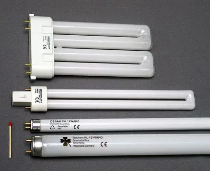 Люминесцентные лампы разных форм
