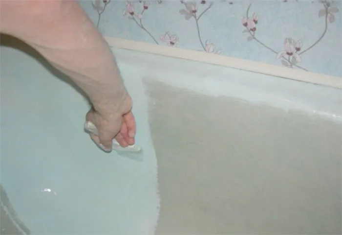 Восстановление эмалированной ванны