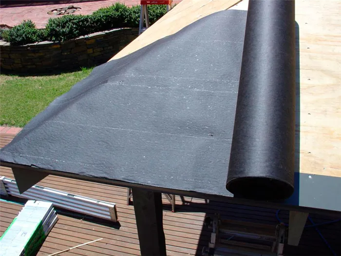 Гидроизоляция крыши гаража рулонным материалом