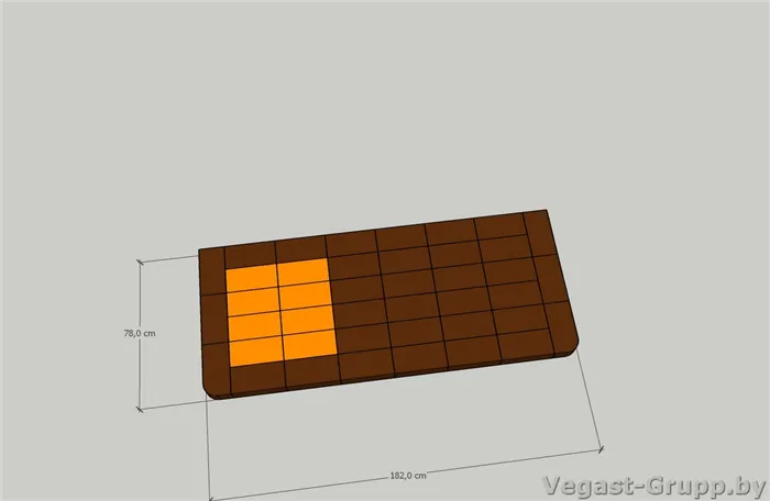 Мангал с плитой 7 на 3 кирпича