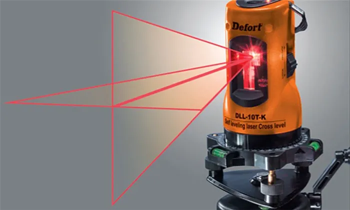 Использование лазерного уровня