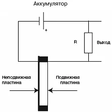 Внутренняя схема конденсаторного микрофона