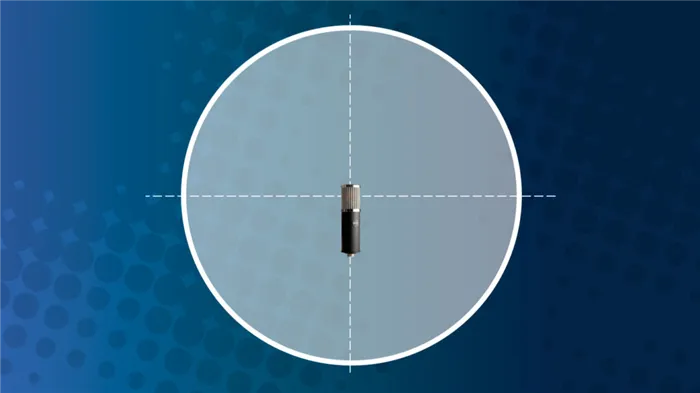 Всенаправленная диаграмма направленности микрофона (схема)