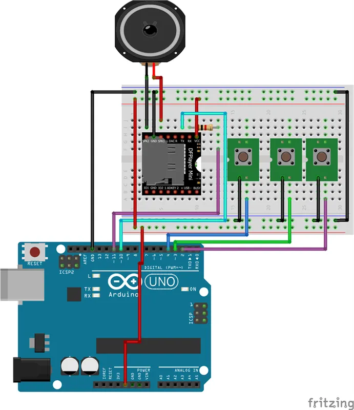 MP3 на базе DFPlayer Mini и Arduino