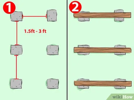 Step 2 Подготовьте основание под штабель.