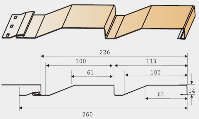 Схема винилового сайдинга