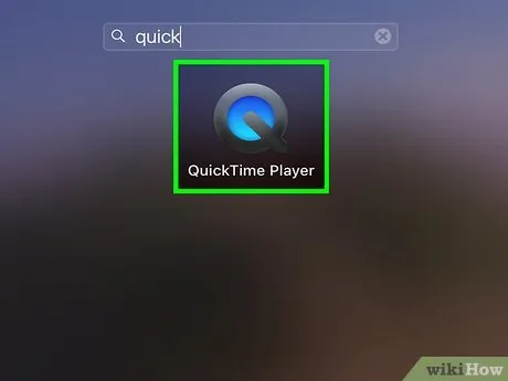 Step 1 Откройте QuickTime.