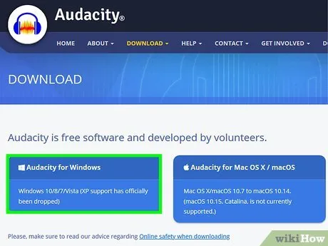 Step 1 Скачайте и установите Audacity.