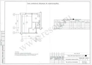 Перепланировка однокомнатной квартиры 30 кв м.- до ремонта.